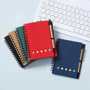 Personalizado espiral encadernado diário bonito mini memorando nota livro impressão logotipo Notepad Journals Notebook A5