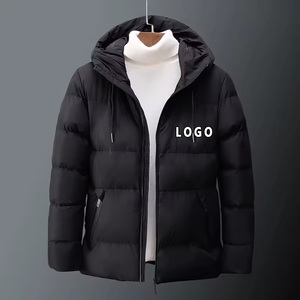 Veste d'extérieur personnalisée pour homme, nouvelle mode, <span class=keywords><strong>pas</strong></span> chère, avec logo personnalisable, veste décontractée chaude rembourrée, manteau d'hiver grande taille, <span class=keywords><strong>doudoune</strong></span> d'extérieur - Product Image 1