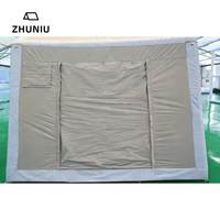 Tente gonflable de camping familial de haute qualité en tissu Oxford, imperméable quatre saisons WP3000+, avec une chambre et un salon