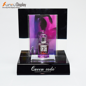 Tùy chỉnh kích thước <span class=keywords><strong>Acrylic</strong></span> tạo nên nước hoa mỹ phẩm hiển thị đứng quảng cáo LED <span class=keywords><strong>Acrylic</strong></span> hiển thị - Product Image 3