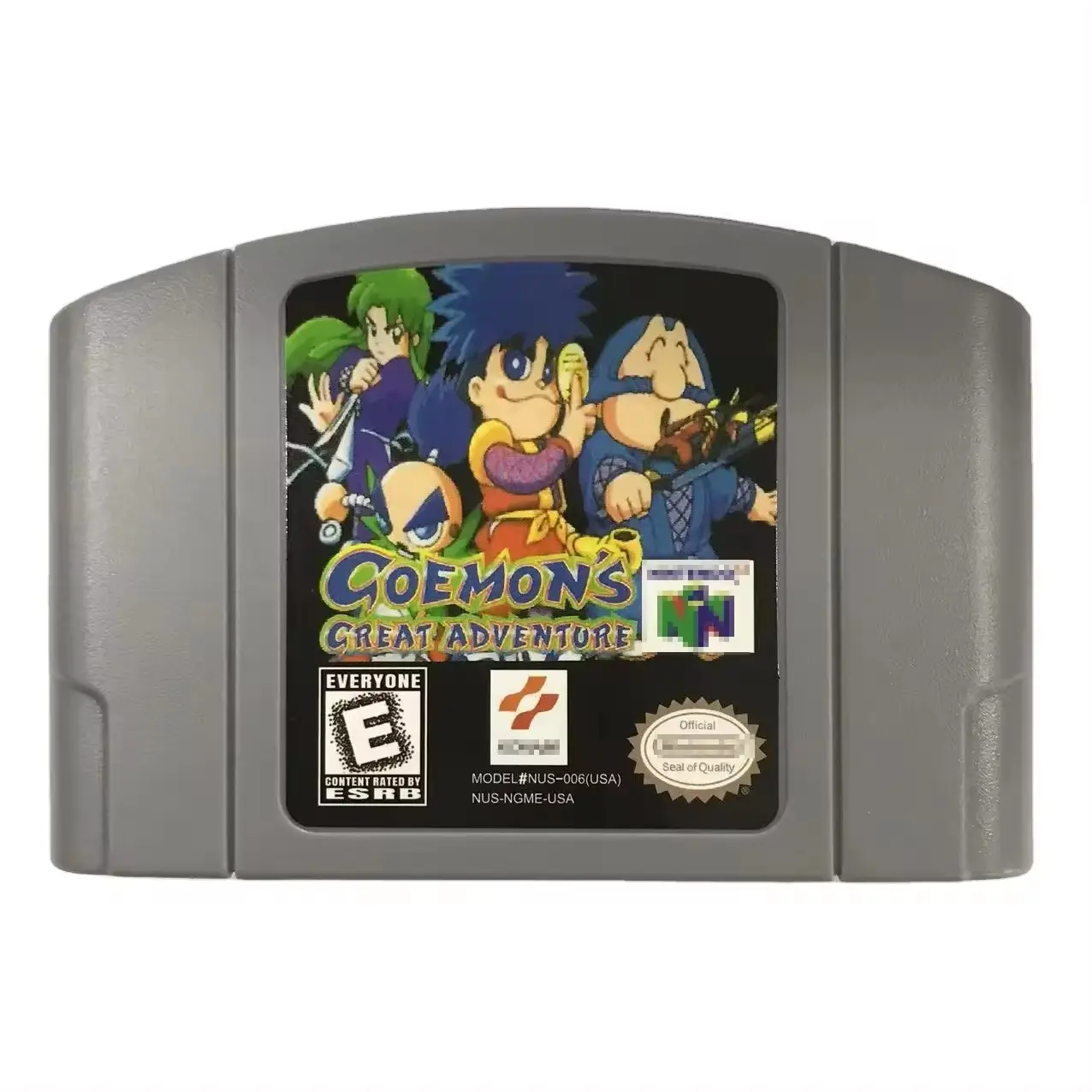 การ์ดตลับเกม Goemon's Great Adventure N64 สําหรับ Nintendo 64 รุ่นสหรัฐฯ