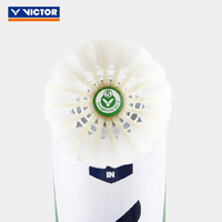Volants de badminton VICTOR CHAMPION NO.5 en plumes de canard, vol stable et bonne durabilité pour l'entraînement en club et les matchs amateurs