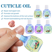 MSJ 15ml Huile pour cuticules biologique à l'aloe vera et à la vitamine E, non toxique, parfum fruité, hydrate et conditionne les ongles secs et la peau des mains