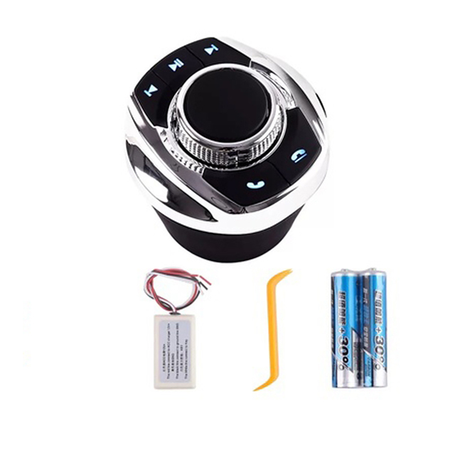 New Cup Shape Car Wireless Steering Wheel Control Button for Car Android Navigation Dvd Player With LED Light 8-Key Functions