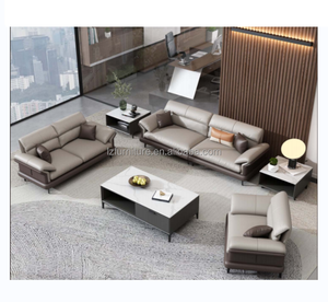 Muebles de Oficina de Alta Calidad, Sofá de Oficina Moderno y Cómodo, Sofá Seccional Personalizado, Sofá de Oficina de Cuero - Product Image 6