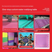Table de Mahjong Flottante Personnalisée en EVA pour Piscines, Pliable, Imprimée, Étanche, Exclusivement pour le Commerce Électronique Transfrontalier