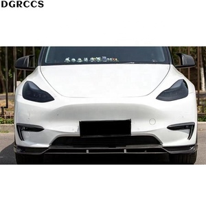 ชุดแต่งลิ้นหน้าคาร์บอนไฟเบอร์สำหรับรถยนต์ DGRCCS Model Y AWD Long Range ปี 2019-2021 ติดตั้งง่าย - Product Image 5