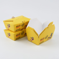 Boîtes alimentaires en papier en gros pour boulangerie, boîtes à emporter jetables sans fenêtre, emballages alimentaires en papier biodégradable