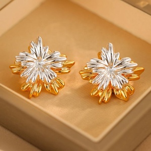Pendientes de Botón de Plata S925 con Resorte para Mujer, Alta Calidad, Modernos, Estilo Francés de Lujo, Perla, Circonita, Fuegos Artificiales, Regalo Perfecto - Product Image 1