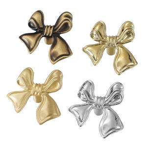 Koppalive <span class=keywords><strong>pajarita</strong></span> de latón macizo pomo de <span class=keywords><strong>la</strong></span> manija estilo europeo francés niños habitación armario puerta cajón perillas oro decoración del hogar - Product Image 6