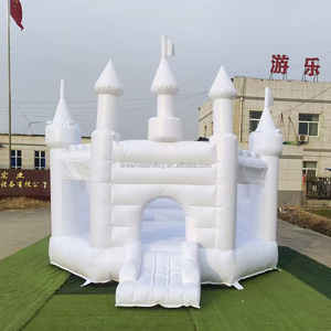 Château gonflable de mariage en PVC blanc, événements, <span class=keywords><strong>location</strong></span> de château gonflable, trampoline, château gonflable commercial pour événements - Product Image 1