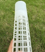 Plantes auto-arrosantes durables moulées par injection de 2X37cm de hauteur supportant un poteau en mousse en plastique avec goutteur pour la maison et le jardin
