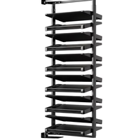 UZIA-17-9.7 Meuble à chaussures moderne avec porte inclinable à 90 degrés, ouverture latérale, en acier allié, rangement robuste pour chaussures