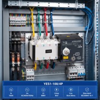YUYE 123 CE grande marque OEM usine basse tension AC 400V ATS armoire boîtier électrique avec commutateur de transfert automatique 100A 250A 400A