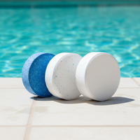 Comprimés de chlore 90% TCCA pour piscine – Produits chimiques de stérilisation – Comprimés de trichlorée à libération prolongée – Outil et accessoire