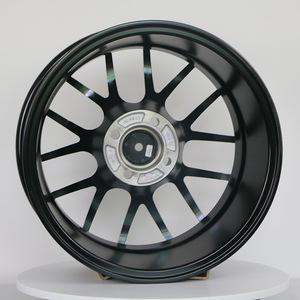 Cerchio per Auto da 15 Pollici Fujilu Road in Lega di Alluminio a 4 Fori, Stile Giapponese-Coreano-Tedesco-Americano, Modello con Cerchio Nero e Fascia Rossa - Product Image 4
