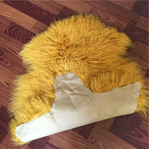 White Long <strong>Curly</strong> Hair Sheepskin Real <strong>Lamb</strong> <strong>Fur</strong> - Product Image 3