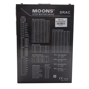 มอเตอร์ไดร์เวอร์ 2 เฟส รุ่น MOONS SRAC ซีรีส์ 25600 สเต็ป ดิจิตอล ไมโครสเต็ป - Product Image 1