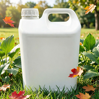 Bidon carré en PEHD de 5 L de qualité alimentaire avec bouchon à vis, conteneur pour liquides, marque JiSheng, pour vin, huile, lotion, poudre, vente en gros
