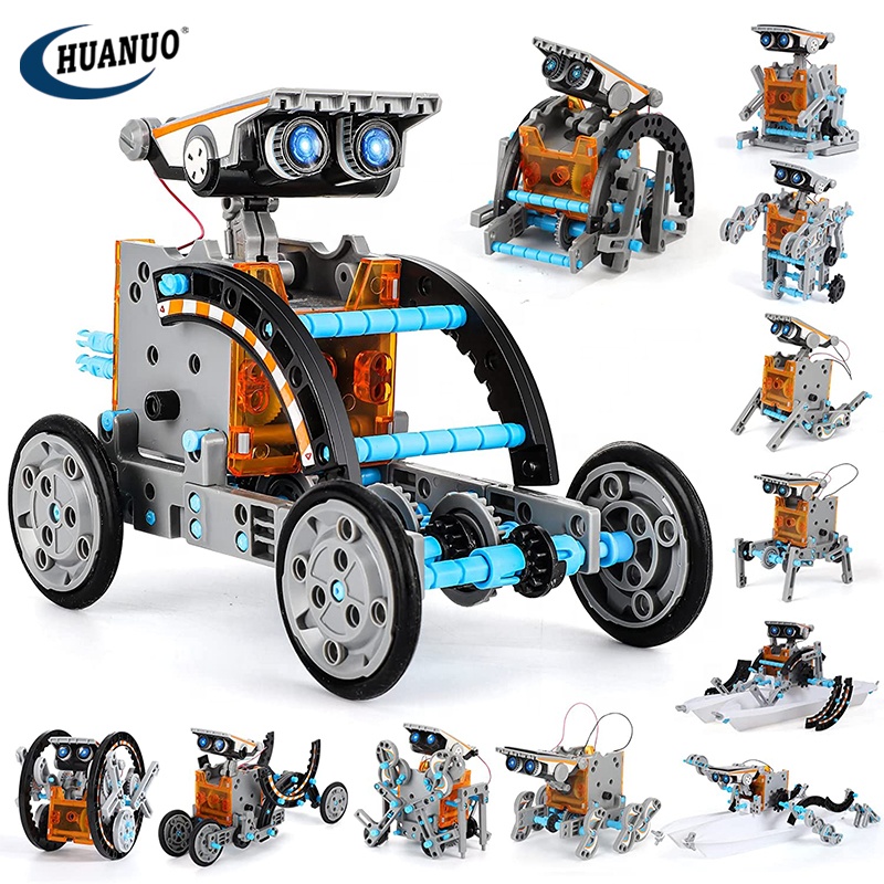 Amazon STEM Toy 12 в 1 Солнечный робот Научный комплект Сборка своими руками Образовательная игрушка-робот на солнечной энергии
