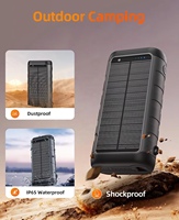 Batterie solaire personnalisée avec logo, 50000 mAh, charge rapide, chargeur magnétique sans fil Qi2 15W, chargeur à manivelle