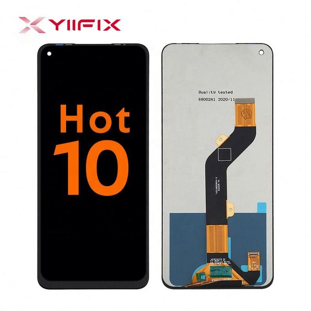 LCD Touch Screen Assembly Combo with Frame for Infinix Hot 10 Play 6.8" 1 Year Warranty
