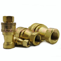 Raccord hydraulique rapide en laiton KZD 2 3 4 6 1 pouce, connecteur haute pression