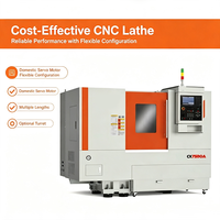 Tour CNC horizontal de haute précision pour la découpe des métaux, longueur de traitement 500 mm