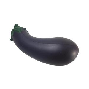 Balle anti-stress personnalisée violet brillant aubergine avec logo imprimé – Cadeau promotionnel pour la cuisine, le bureau, soulagement de l'anxiété, nouveauté - Product Image 3