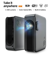 Nouveauté 2022 : Mini projecteur LCD portable pour cinéma maison, Smart TV de poche, Wi-Fi double bande, compatible 4K, 3000 lumens A30