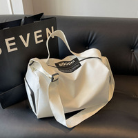 Sac de sport en polyester durable avec fermeture à cordon pour femmes, pratique pour les voyages et le fitness, avec séparation sec-humide