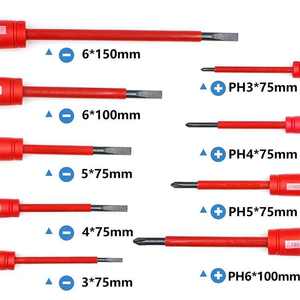 Juego de Destornilladores Magnéticos Aislados de Acero de Grado Industrial con Cabeza Phillips, Mango de Plástico para Bricolaje, Personalizable OEM - Product Image 4