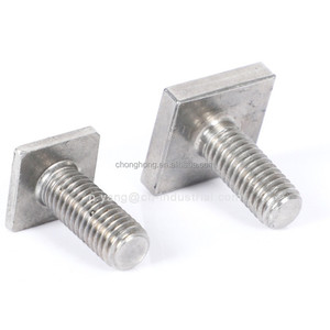 Fixations en acier inoxydable, boulons à tête plate carrée, vis mécaniques carrées entièrement filetées, vis pour béton préfabriqué, vis à marteau, vis en T - Product Image 5