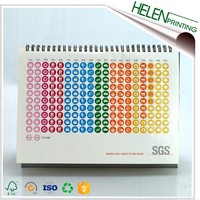 Service d'impression de livres d'œuvres d'art de calendriers imprimés sur mesure utilisant du papier kraft en carton de haute qualité