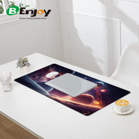 Tapis de souris en tissu de conception de l'espace abstrait rectangulaire tapis antidérapant résistant aux taches lisse imperméable pour tapis de bureau de jeu de bureau
