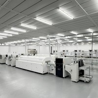 Ligne de production d'assemblage de circuits imprimés SMT avec PLC et composants de base du moteur, livraison gratuite et excellent service après-vente, fabriquée en Chine