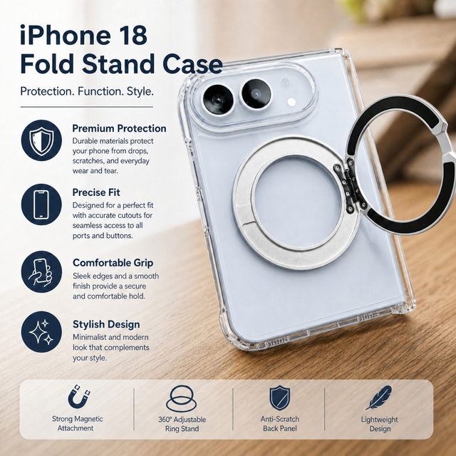 Multifunctional 180 Stand Foldable Magnetic Ring Phone Case for iPhone Duo Glass TPU Front Cover TPU PC Hybrid Clear Back Cover