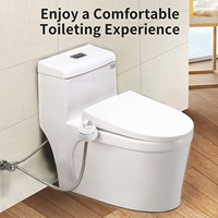 Accessoire de bidet automatique non électronique pour siège de toilette, avec buse à eau froide en ABS, pour l'hygiène de la salle de bain