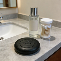 Savon antiseptique MEKAKO en gros, barre de savon ronde noire de 100g, protection contre les germes, savon jetable pour hôtel, savon pour le bain et le nettoyage des mains
