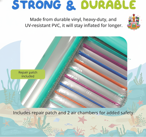 Materassino Gonfiabile Galleggiante per Piscina, Spiaggia e <span class=keywords><strong>Mare</strong></span>, Comodo Sedile ad Aria per il Relax all'Aperto - Product Image 4