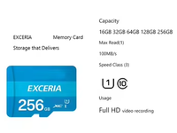 En vrac Original KIO XIA EXCERIA 64gb Carte Mémoire 32GB 16GB U3 V30 Flash Micro TF Carte SD 128GB C10 100 M/S Flash Tf Carte pour Téléphone