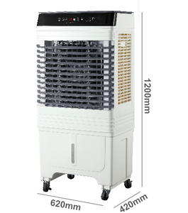 مبرد هواء يعمل بالطاقة الشمسية سعة 50 لتر مع صندوق ثلج، مبرد هواء تبخيري ومرطب يعمل بالتيار المتردد/المستمر للاستخدام الخارجي - Product Image 3