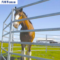 Panneaux de clôture de ferme galvanisés sur mesure, portables et mobiles, pour enclos à chevaux, barrières pour animaux et bétail, panneaux de cour robustes pour bovins
