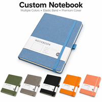 Carnet en cuir PU A5 personnalisé avec élastique et attache pour stylo – Vente chaude