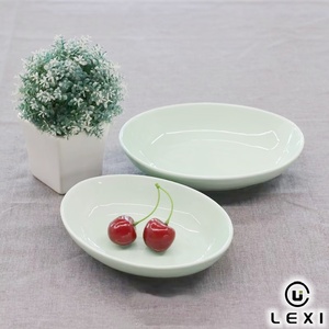 Vaisselle en céramique vert clair de Style frais, service de vaisselle en porcelaine avec assiettes rondes pour <span class=keywords><strong>Restaurant</strong></span> à domicile - Product Image 4