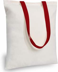 Sac fourre-tout en toile de coton écologique personnalisable Sac fourre-tout personnalisé réutilisable - Product Image 1