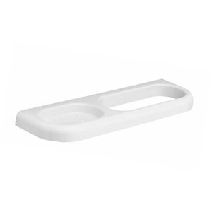 Porte-savon et porte-serviettes combinés série Linea blanc 15,5 cm de largeur 3,5 cm de longueur - Product Image 1