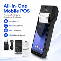 Terminal de point de vente portable Android Z90 avec scanner QR 1D/2D et imprimante thermique 58 mm pour paiement en supermarché et commerce de détail