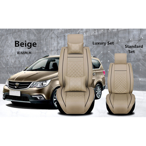 <span class=keywords><strong>Coprisedili</strong></span> Auto <span class=keywords><strong>Universali</strong></span> in 5 Pezzi, in Pelle PVC 3D Antiscivolo e Impermeabile, Tessuto Non Tessuto Nero, Logo Personalizzabile - Product Image 6