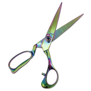 Ciseaux à coudre entièrement en acier, 12 pouces, outils de couture professionnels en acier inoxydable pour la coupe de vêtements et de cuir - Product Image 1